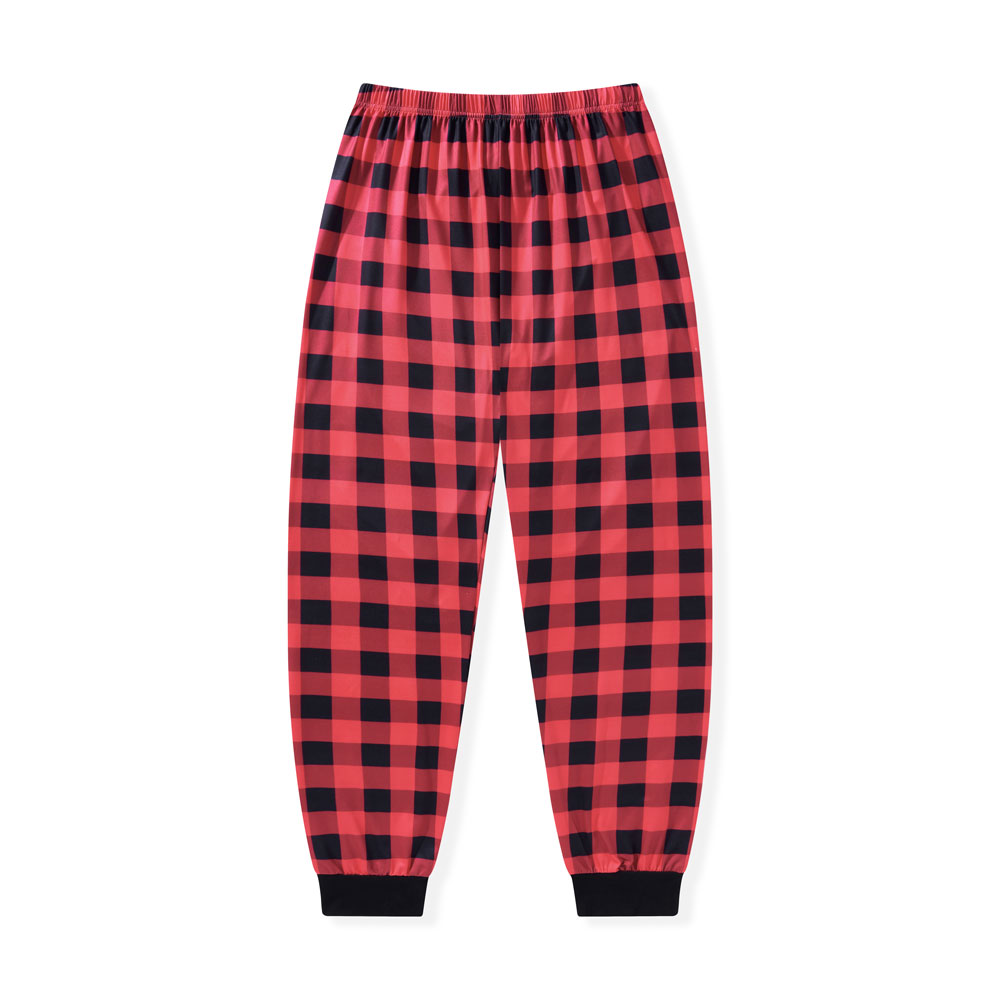 Buffalo Plaid Christmas Elastic Waist Pants Sale - GuidingCross
