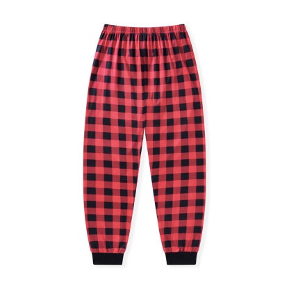 Buffalo Plaid Christmas Elastic Waist Pants