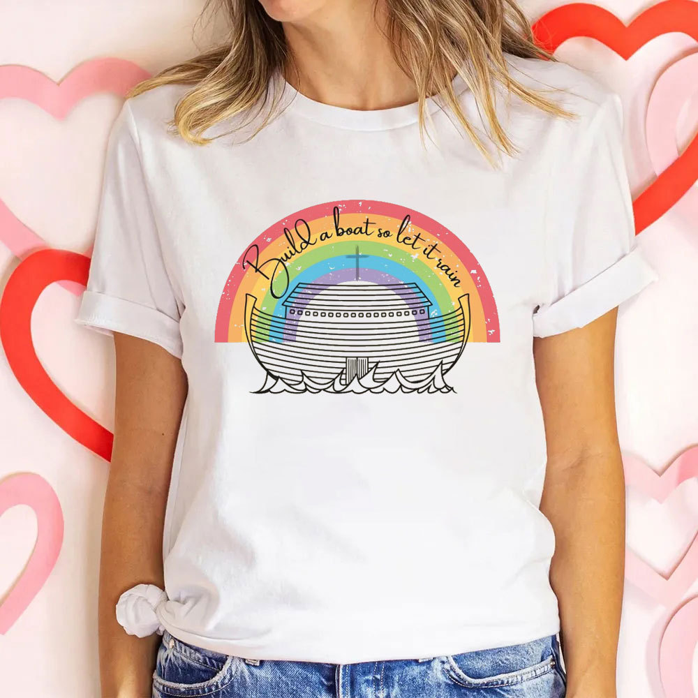 Build A Boat So Let It Rain Christian T-Shirt
