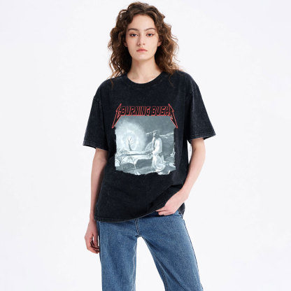 Burning Bush Christian Washed T-Shirt