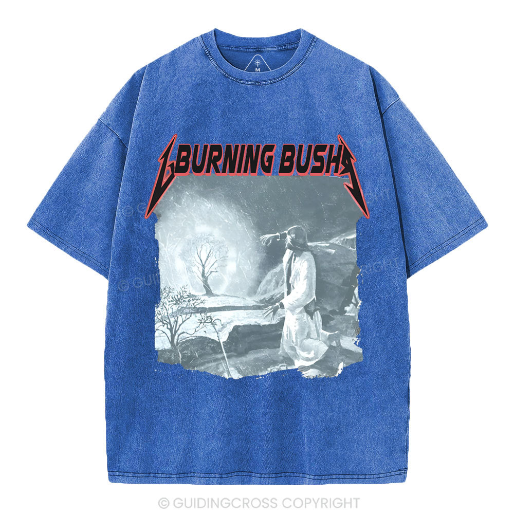 Burning Bush Christian Washed T-Shirt