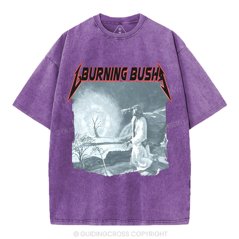 Burning Bush Christian Washed T-Shirt
