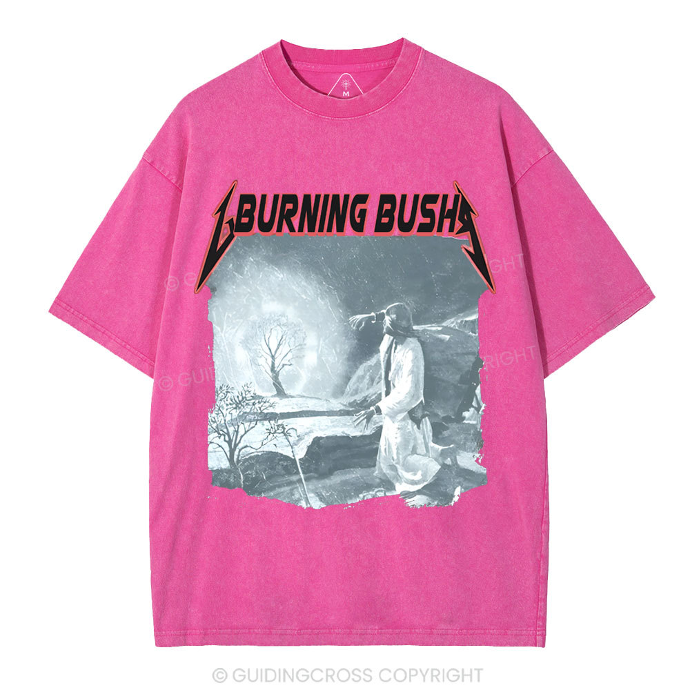 Burning Bush Christian Washed T-Shirt