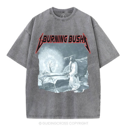 Burning Bush Christian Washed T-Shirt