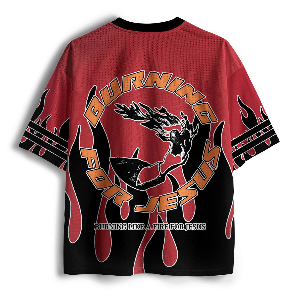 Burning For Jesus Christian Mesh Jersey