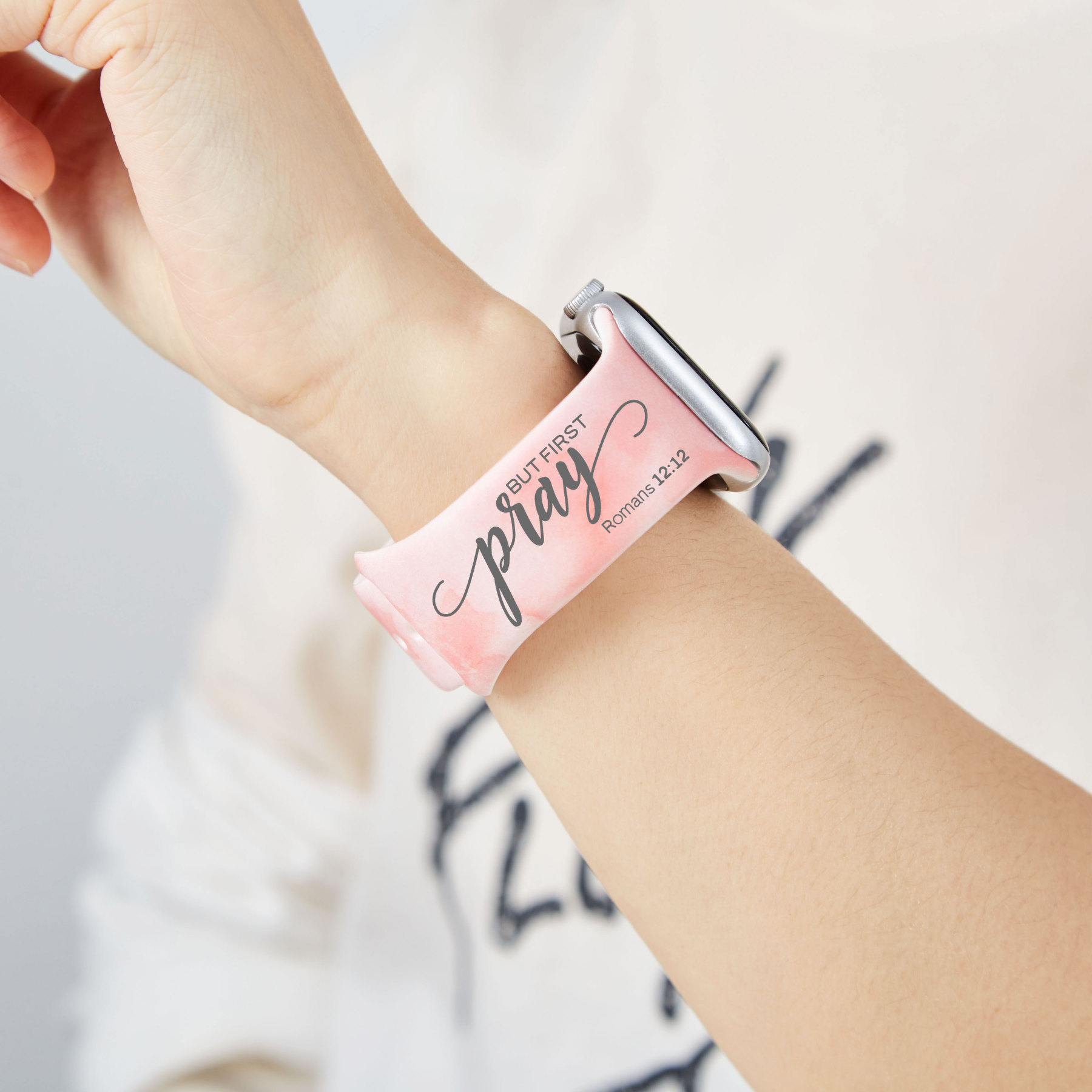 But First Pray Tie Dye Christian Watch Band