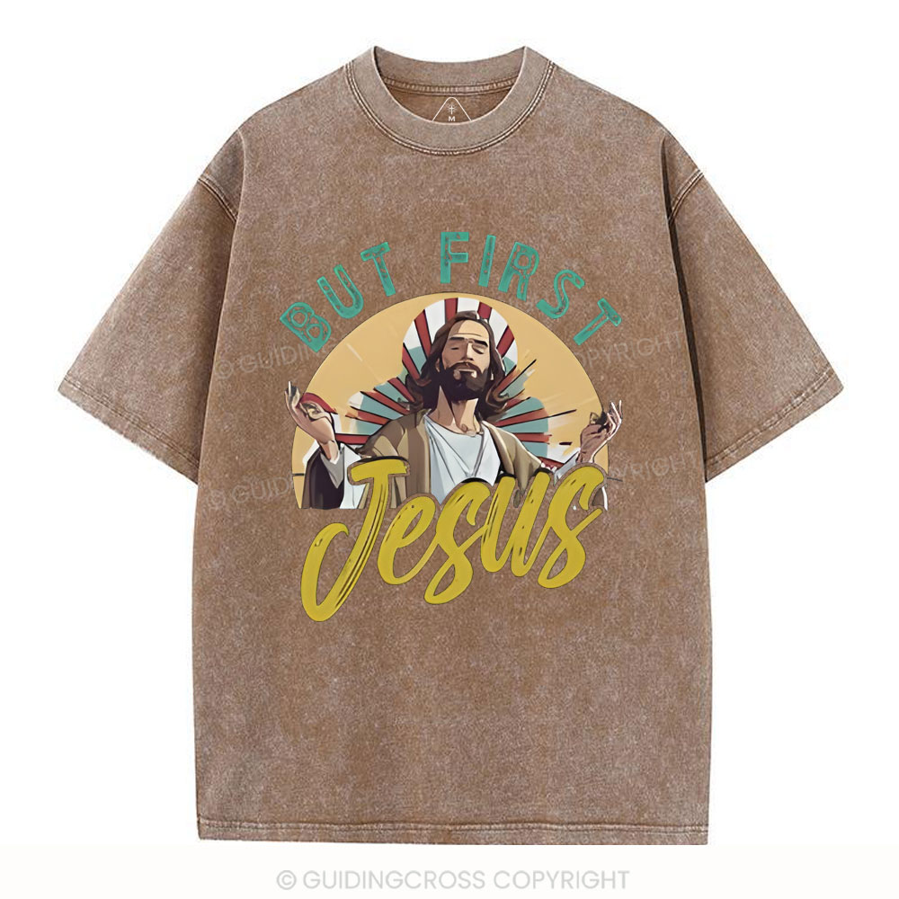 But Frist Christian Washed T-Shirt