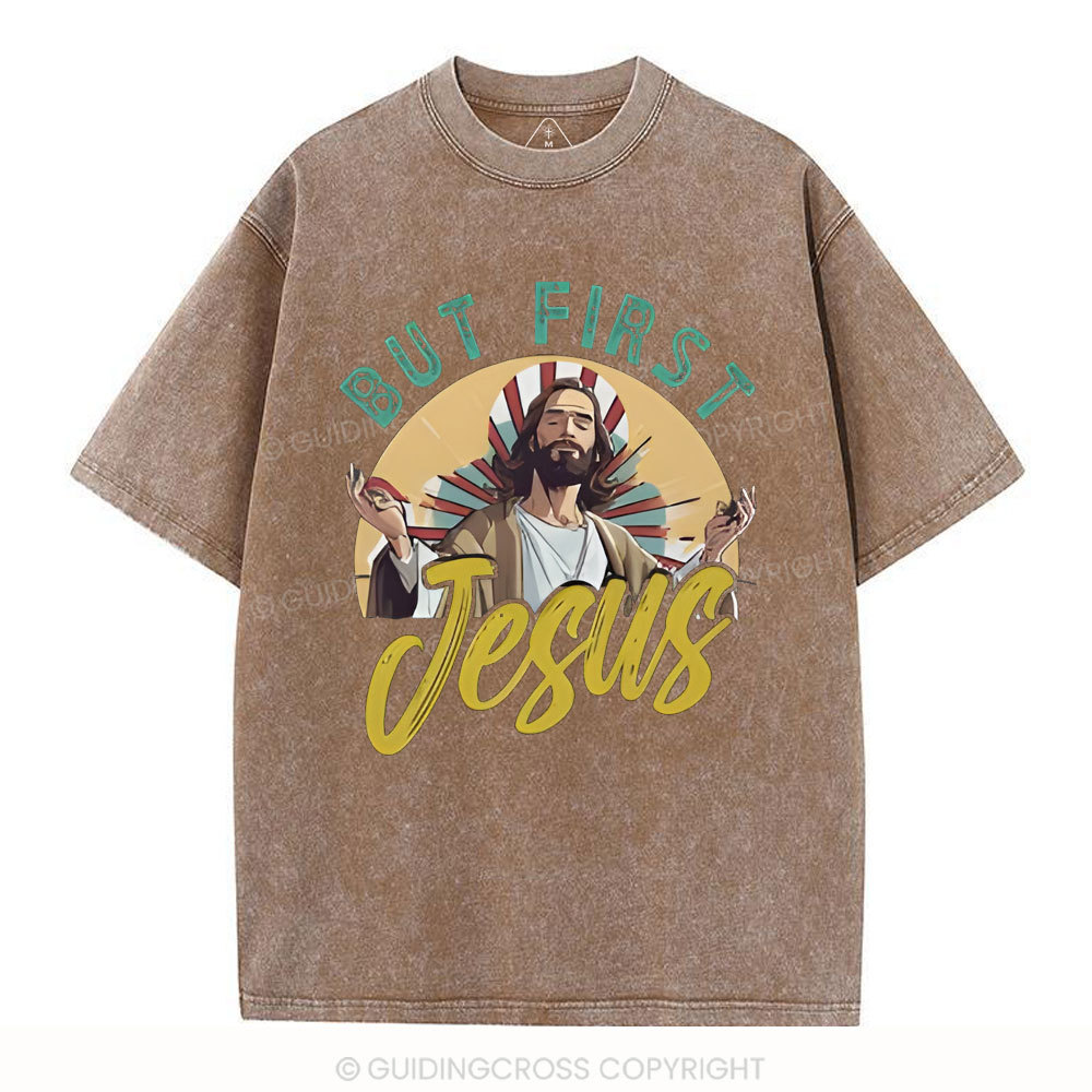 But Frist Christian Washed T-Shirt