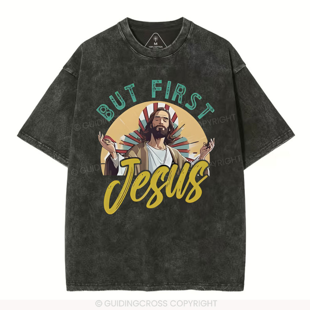 But Frist Christian Washed T-Shirt