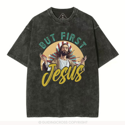 But Frist Christian Washed T-Shirt