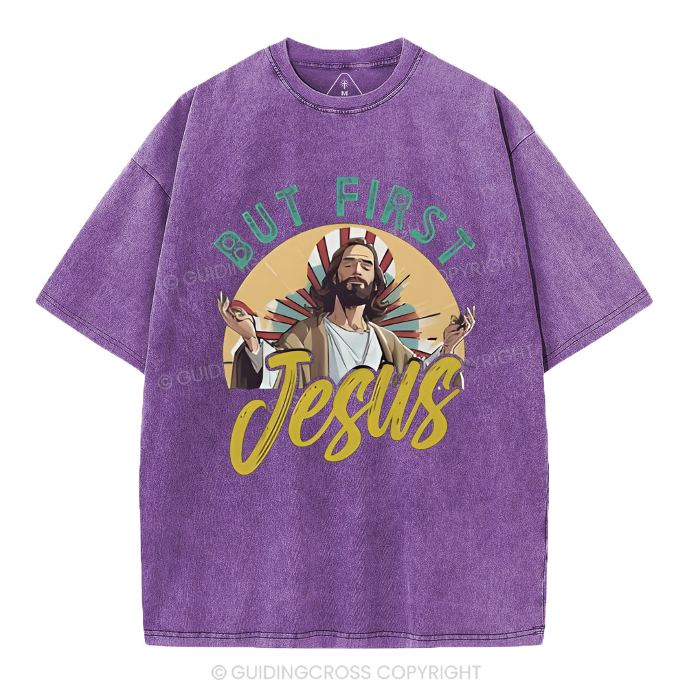 But Frist Christian Washed T-Shirt