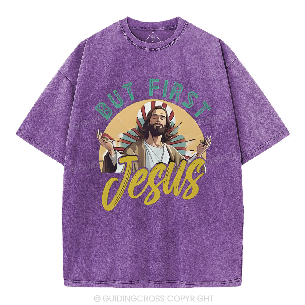 But Frist Christian Washed T-Shirt