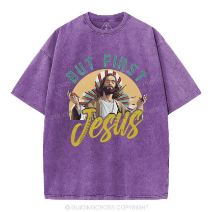 But Frist Christian Washed T-Shirt