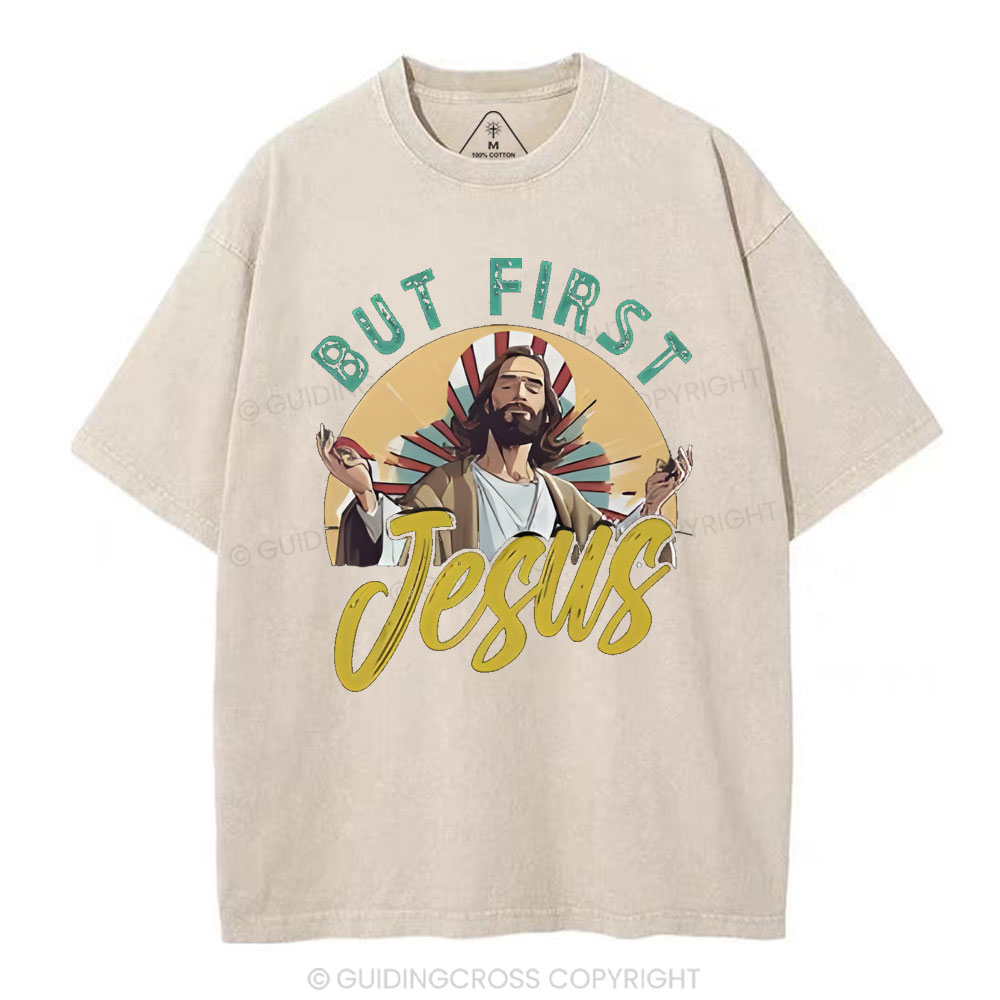But Frist Christian Washed T-Shirt