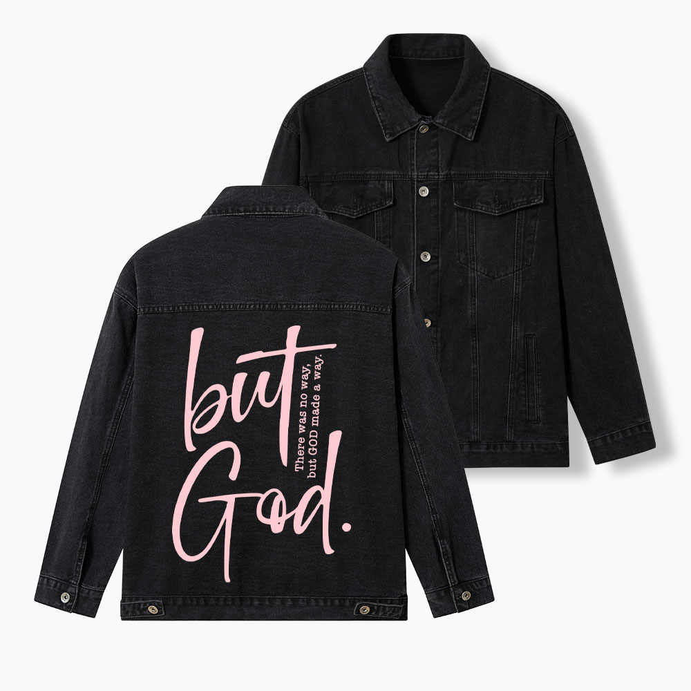 But God Christian Denim Jacket