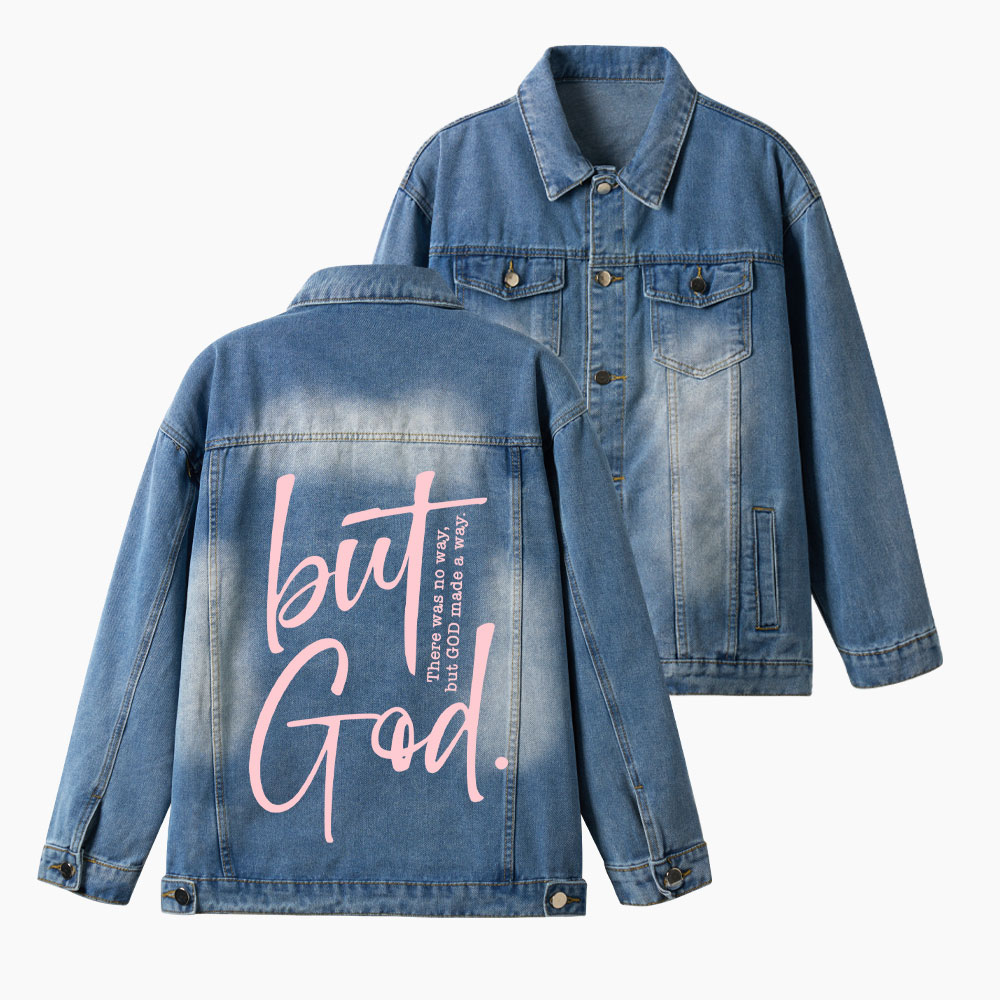 But God Christian Denim Jacket