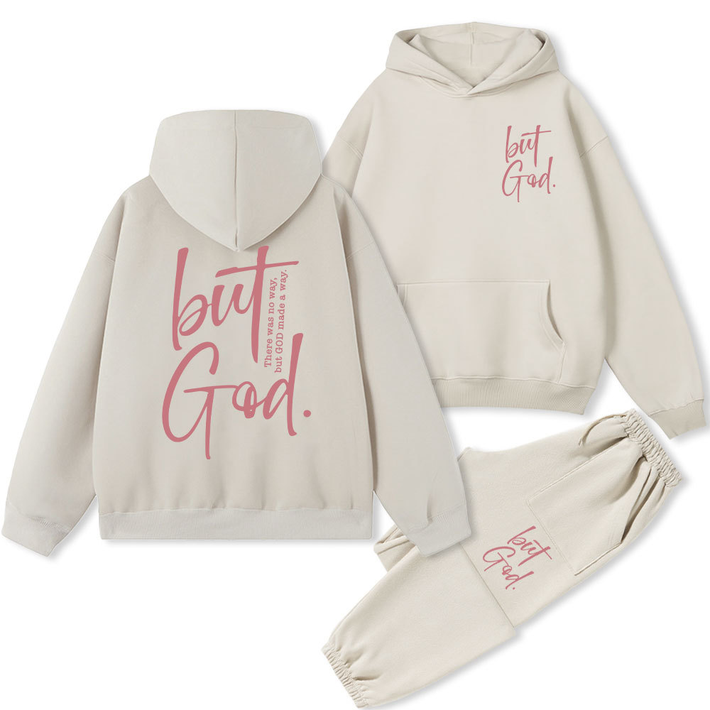 But God Christian Fleece Hoodie Set