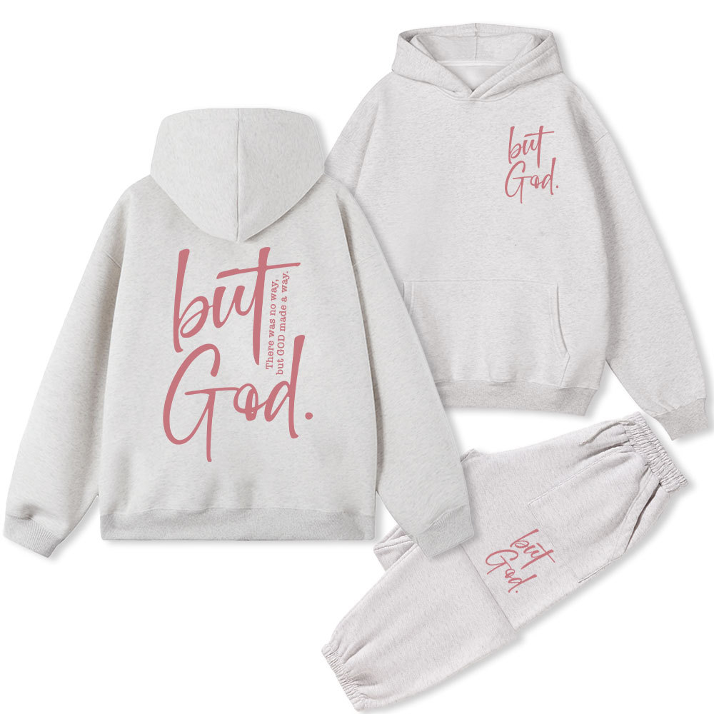 But God Christian Fleece Hoodie Set