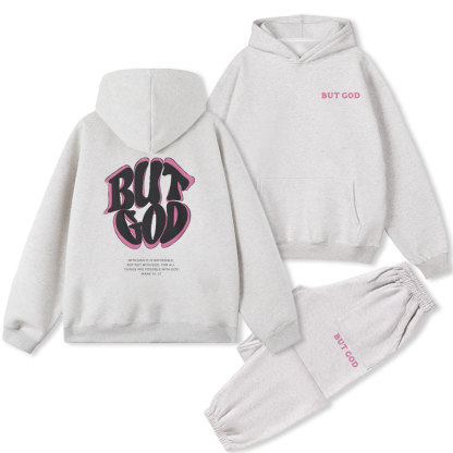 But God Christian Fleece Hoodie Set