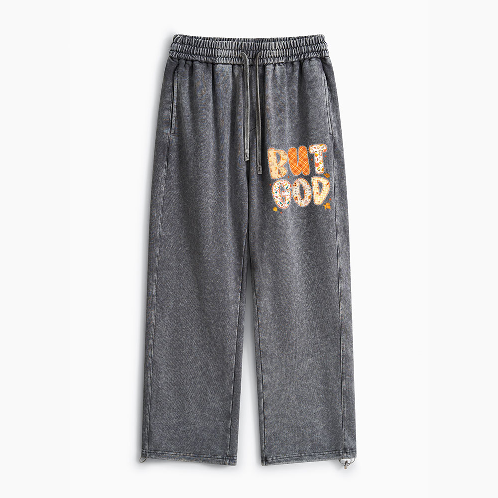 But God Christian Washed Sweatpants