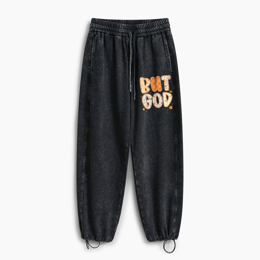 But God Christian Washed Sweatpants