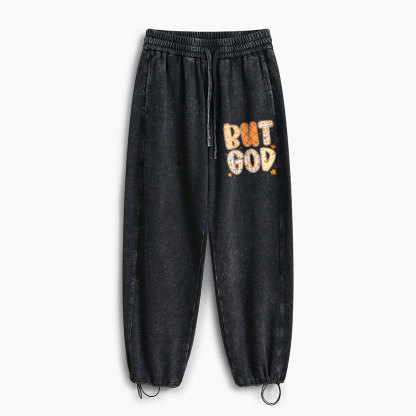 But God Christian Washed Sweatpants