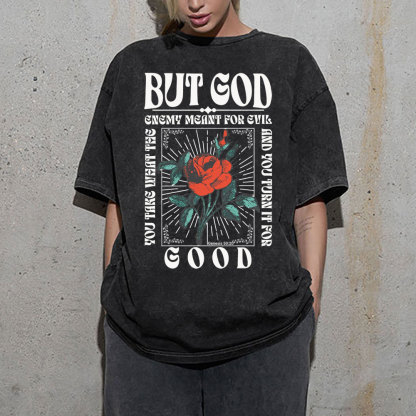 But God Christian Washed T-Shirt