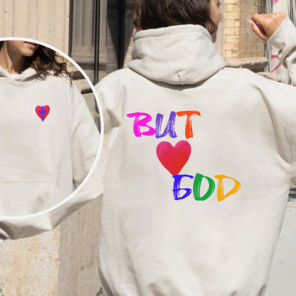 But God Cross Christian Fleece Hoodie Set