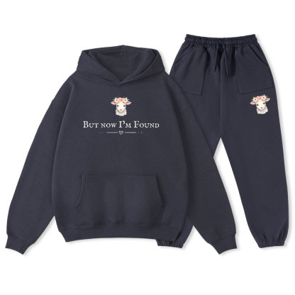 But Now I Am Found Christian Fleece Hoodie Set