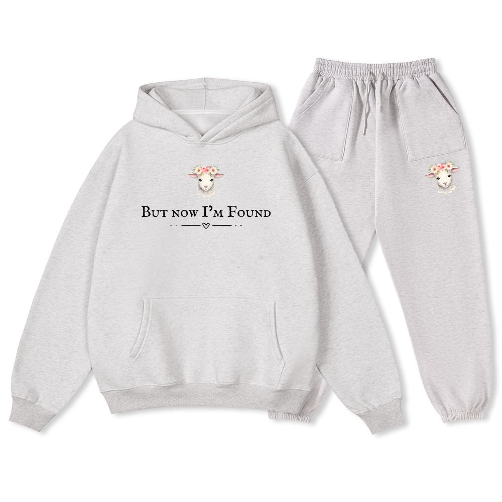 But Now I Am Found Christian Fleece Hoodie Set