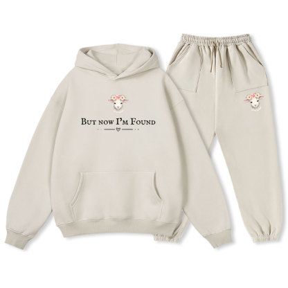 But Now I Am Found Christian Fleece Hoodie Set