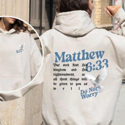 But Seek Firrt His Kingdom Christian Fleece Hoodie Set