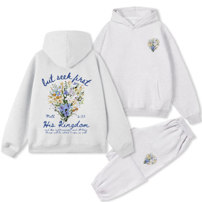 But Seek First Christian Premium Fleece Hoodie Set