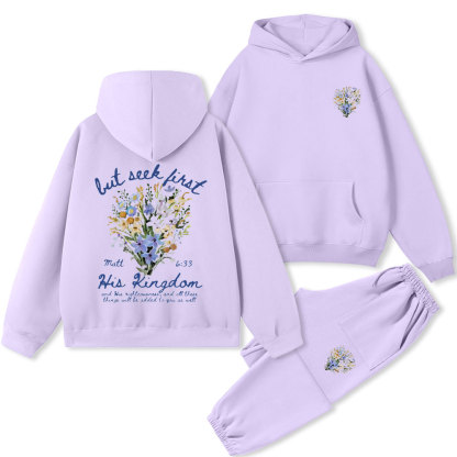 But Seek First Christian Premium Fleece Hoodie Set