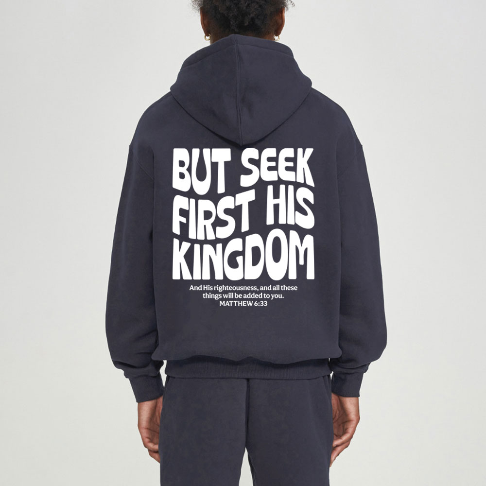 But Seek First His Kingdom Christian Fleece Hoodie Set
