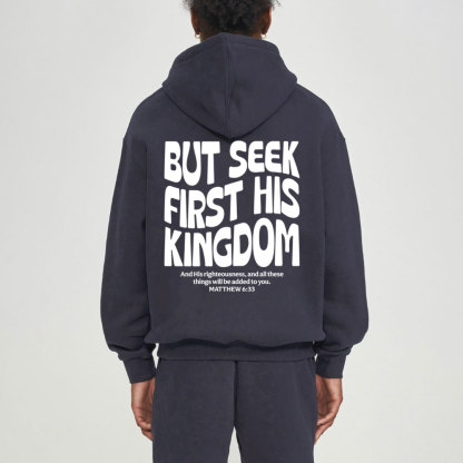 But Seek First His Kingdom Christian Fleece Hoodie Set