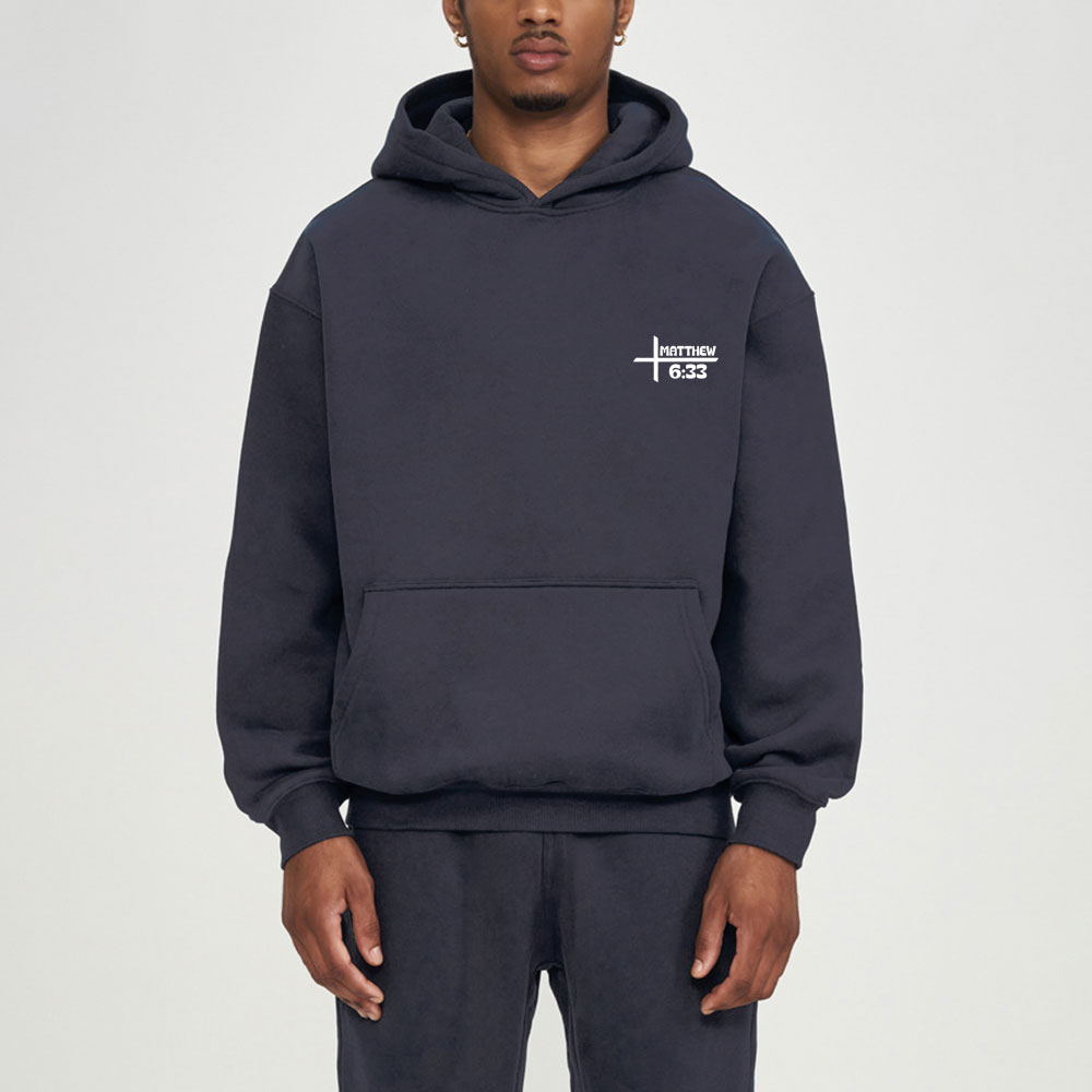 But Seek First His Kingdom Christian Fleece Hoodie Set