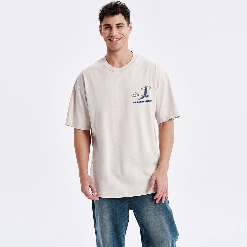 But Those Who Hope In The Lord Christian Washed T-Shirt