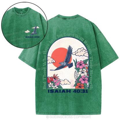 But Those Who Hope In The Lord Christian Washed T-Shirt