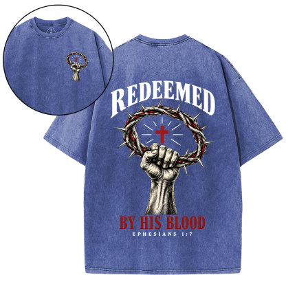 By His Blood Christian Washed T-Shirt