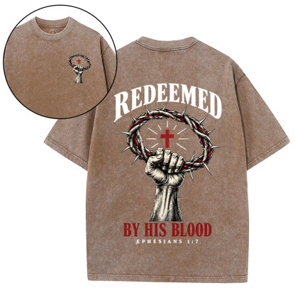 By His Blood Christian Washed T-Shirt