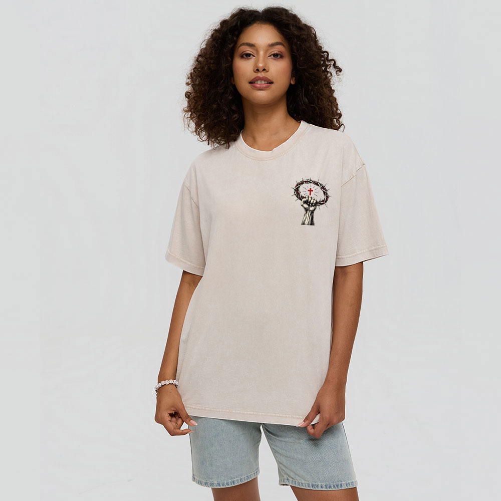 By His Blood Christian Washed T-Shirt