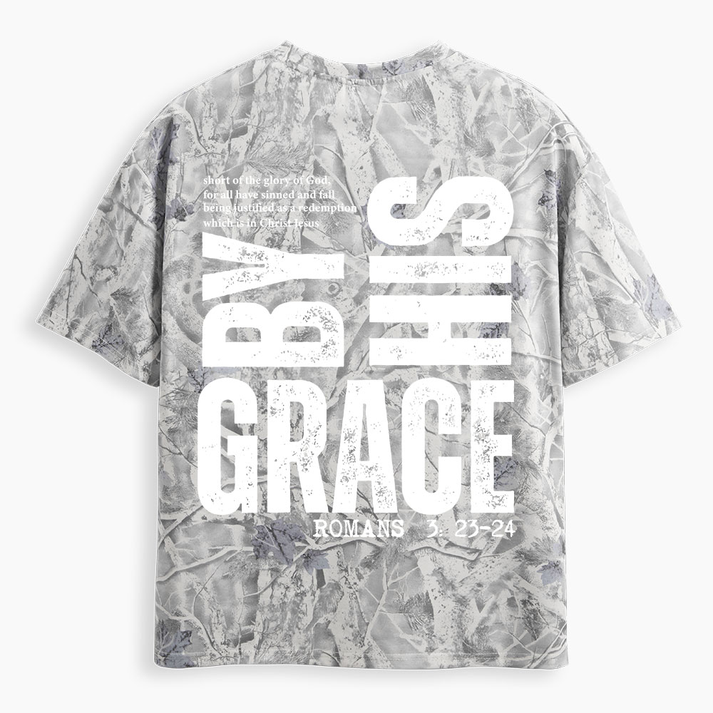 By His Grace Christian Camo T-Shirt