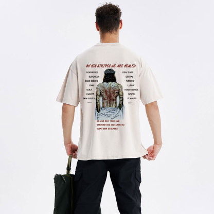 By His Spirits We Are Healed Christian Washed T-Shirt