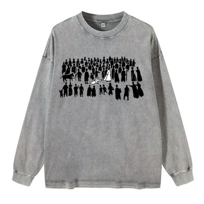 By His Wounds Chirstian Washed Long Sleeve T-Shirt