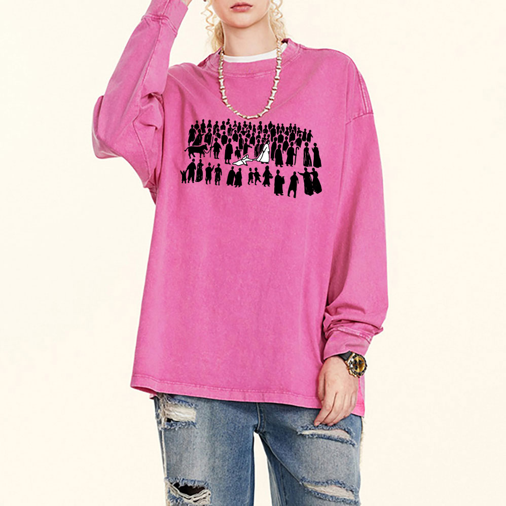 By His Wounds Chirstian Washed Long Sleeve T-Shirt