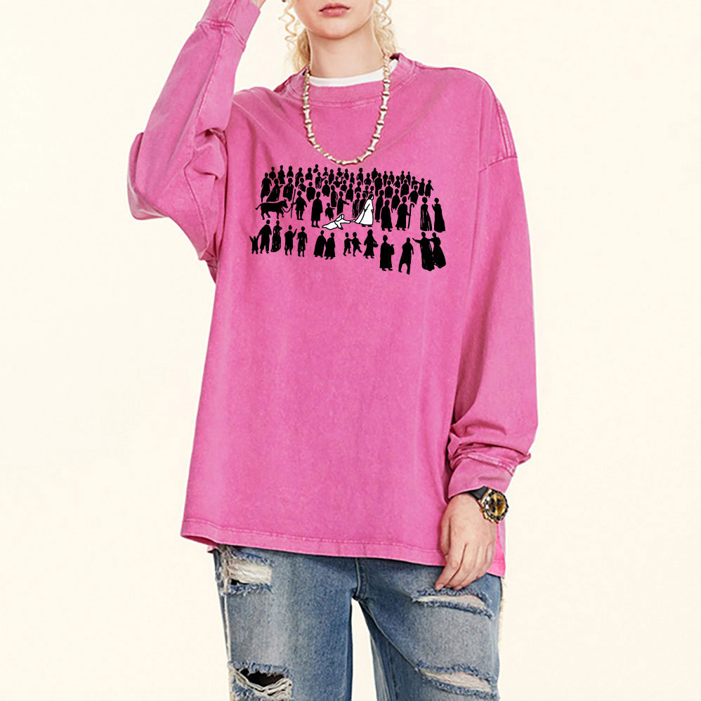 By His Wounds Chirstian Washed Long Sleeve T-Shirt