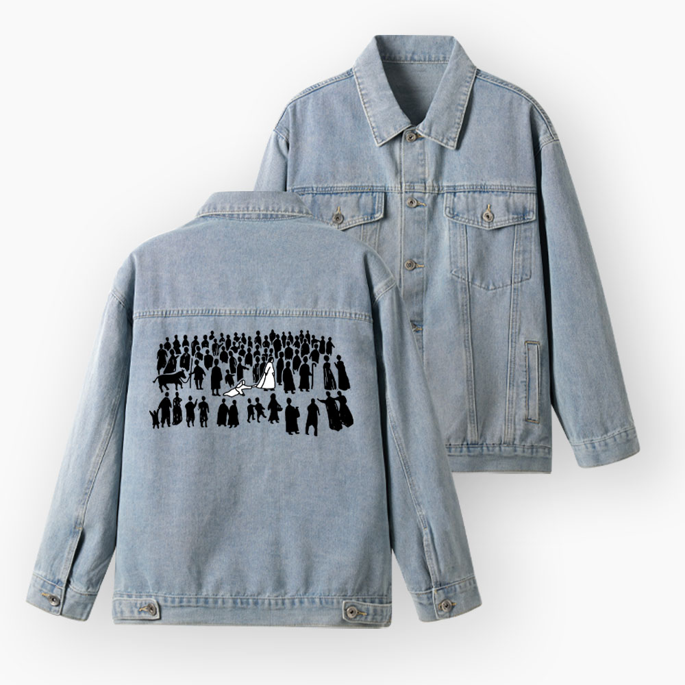 By His Wounds Christian Denim Jacket