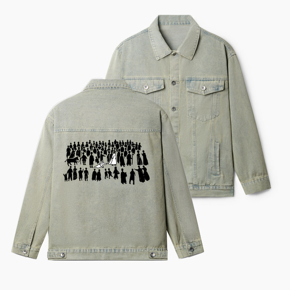 By His Wounds Christian Denim Jacket