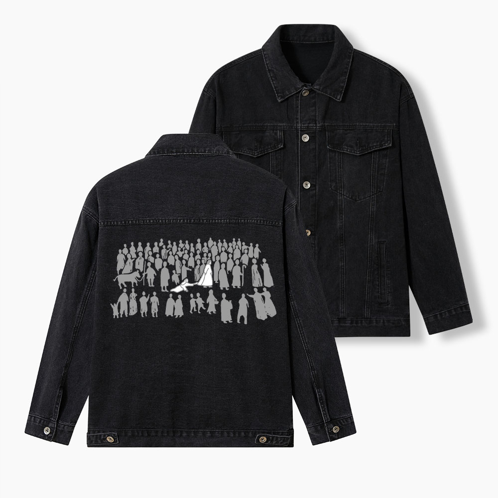 By His Wounds Christian Denim Jacket